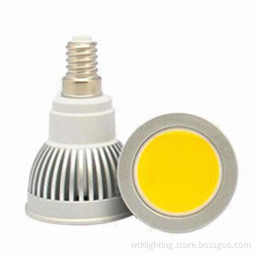 Ceramic Housing LED E14 COB LED Spotlight, 3W
